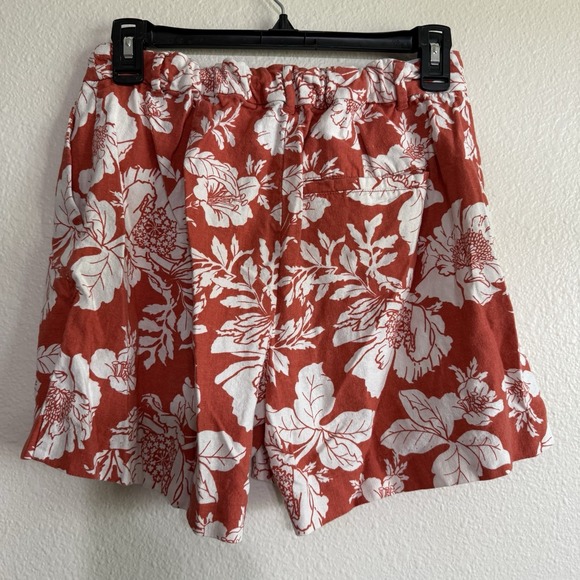 Old Navy Extra High-Rise Taylor Adjust Waist Floral Shorts Top Linen Set Small - Picture 9 of 16